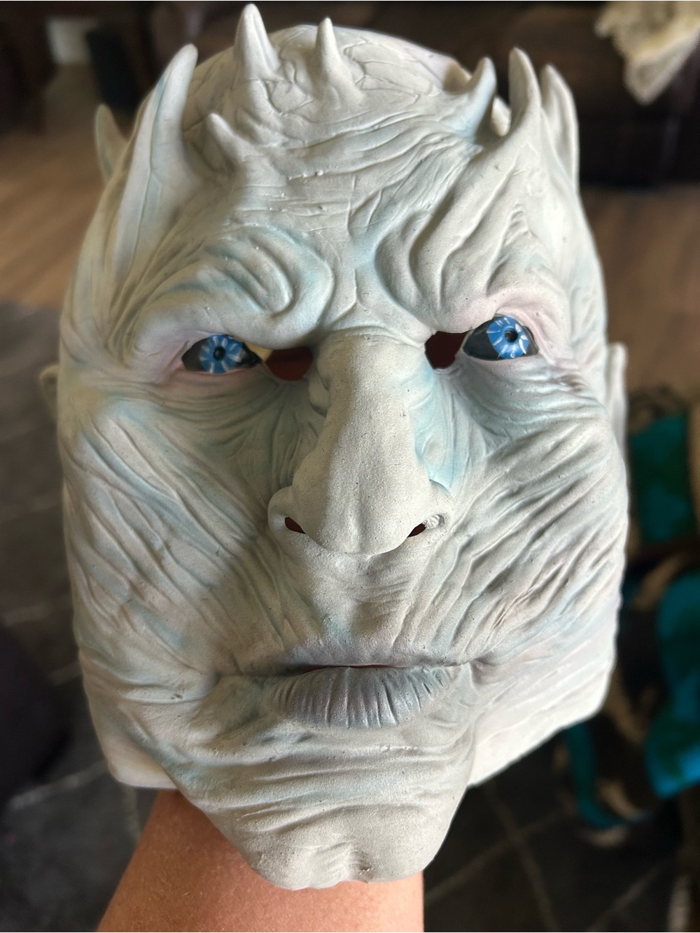 Night King Silicone Mask in Pale Blue